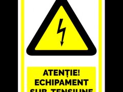 Semn pentru echipament sub tensiune